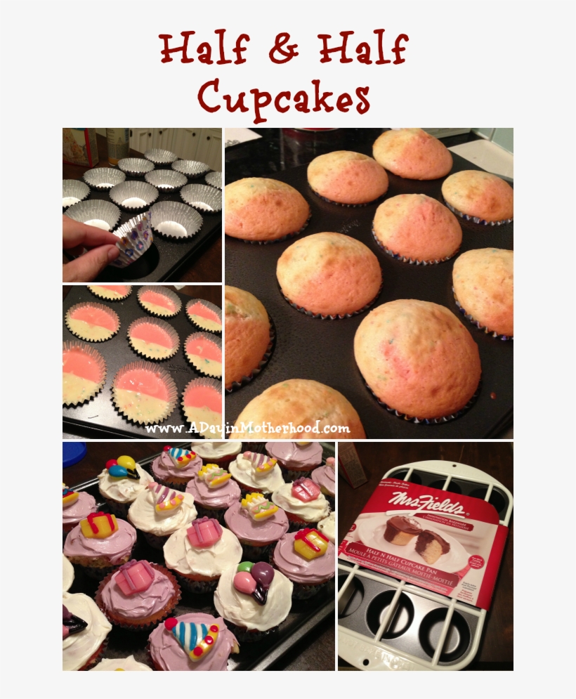 Adorable Half Pink Cupcakes Made With Our Half N Half - Mrs. Fields, transparent png #5959181