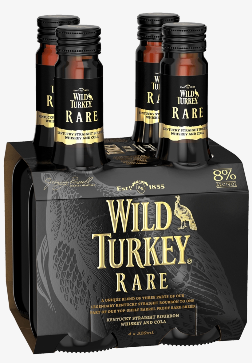 Wild Turkey Rare Bourbon & Cola Bottle - Wild Turkey Rare Breed Stubbies, transparent png #5959678