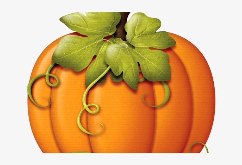 Pumpkin Leaf Cliparts - Pumpkin Fall Clip Art, transparent png #5961202