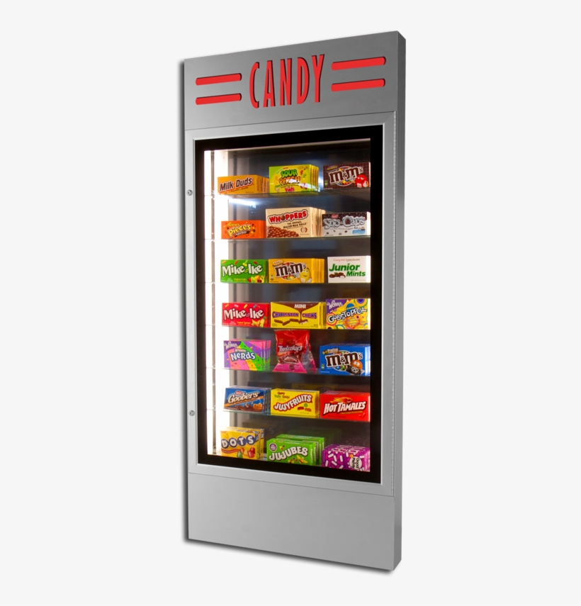 Large 70" Tall Hanging Candy Case Store All The Candy - Home Theater Vending Machines, transparent png #5962401