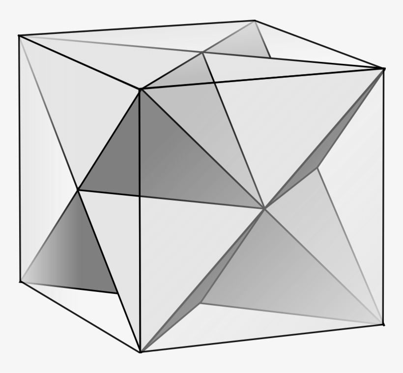 Tetrahedra In Cube - Demicube, transparent png #5962780