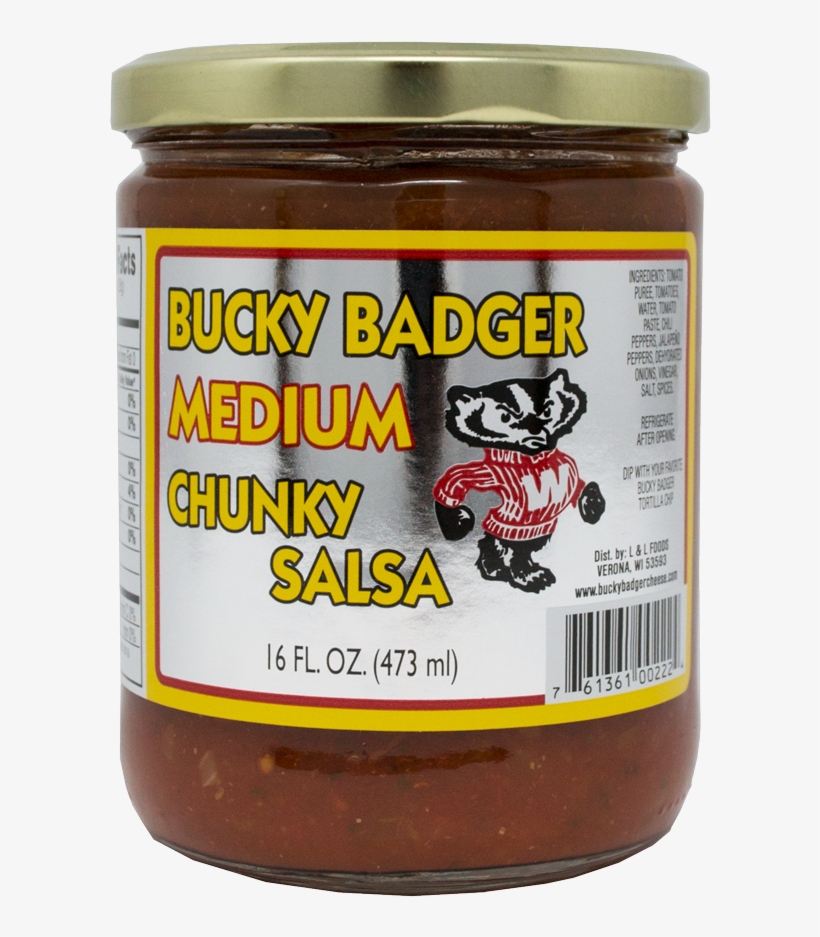 Bucky Badger Medium Salsa - Chutney, transparent png #5963405