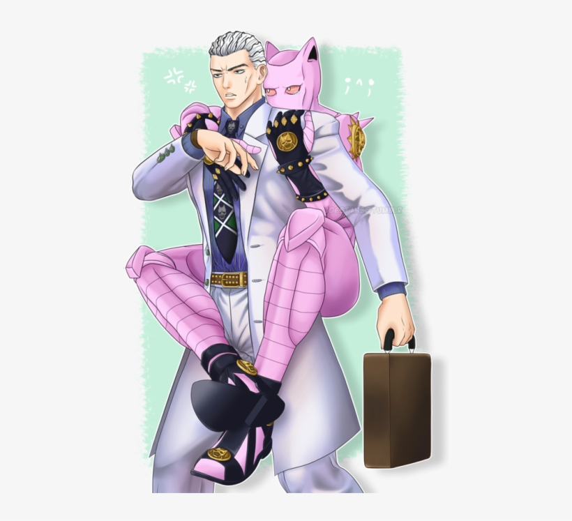 ▽ G R A V I T Y Scaredy-cat Killer Queen And Kosaku - Cartoon, transparent png #5964094