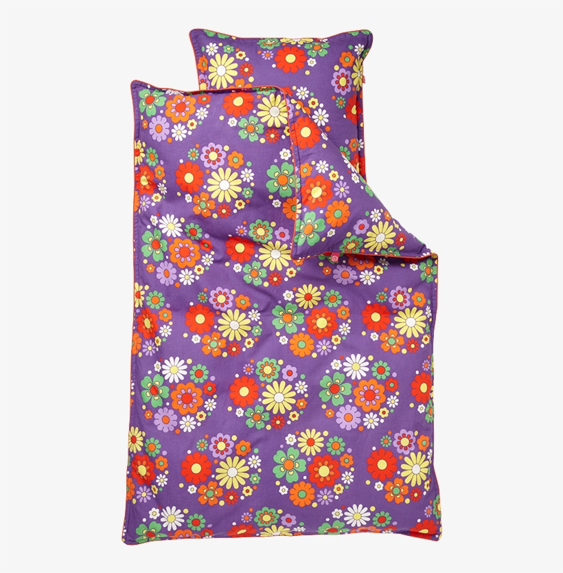 Ej Sikke Lej Hippie Flowers Bedwear - Ej Sikke Lej T-shirt Lilla Blomstret, transparent png #5964625