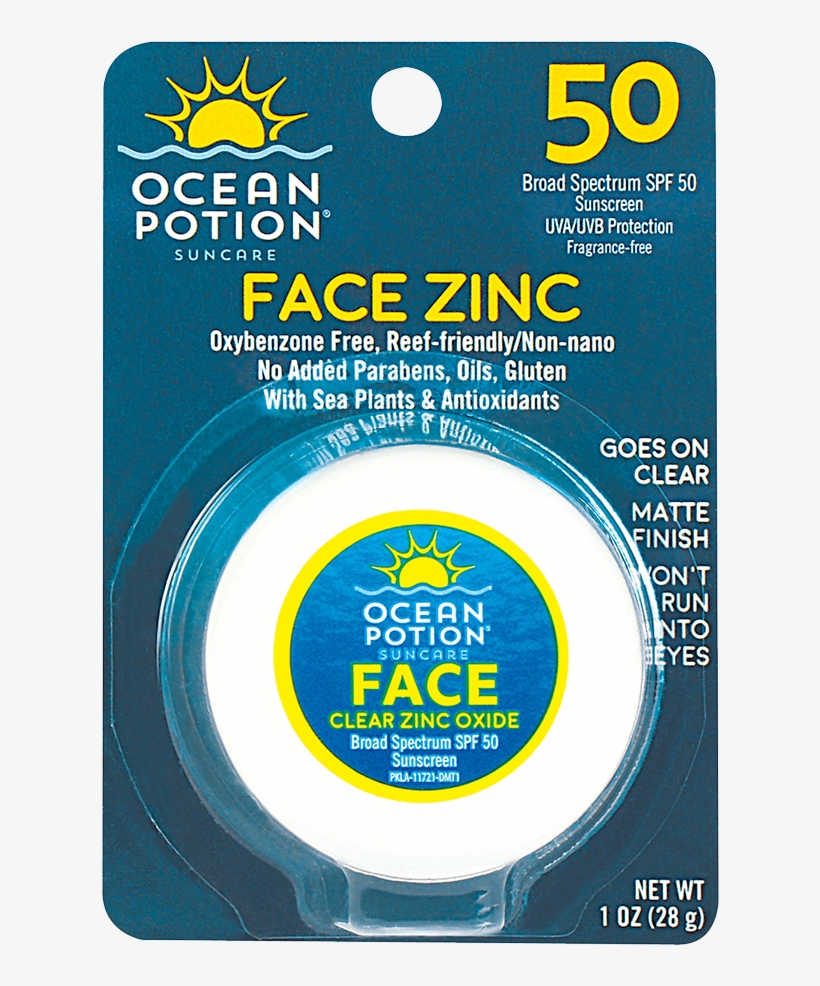 Ocean Potion® Face Zinc Is An Easy To Apply Easy Formula - Crema Solar Facial Oxido De Zinc, transparent png #5964802