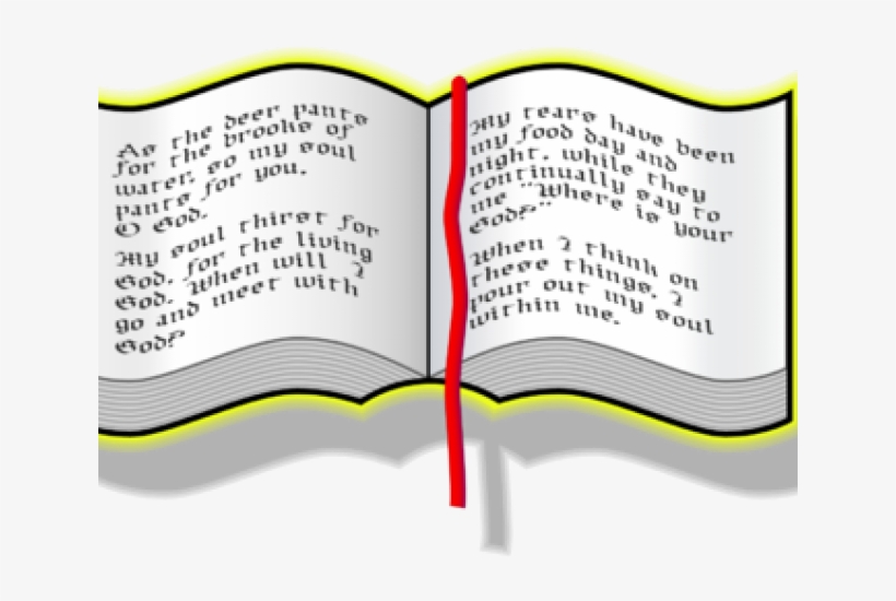 Original - Clipart Bible Open, transparent png #5964860