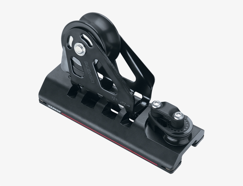 32 Mm Adjustable Cb Car - Harken 32mm Big Boat 4:1 Cb Genoa Lead Car W/ 2 Sheaves, transparent png #5965539