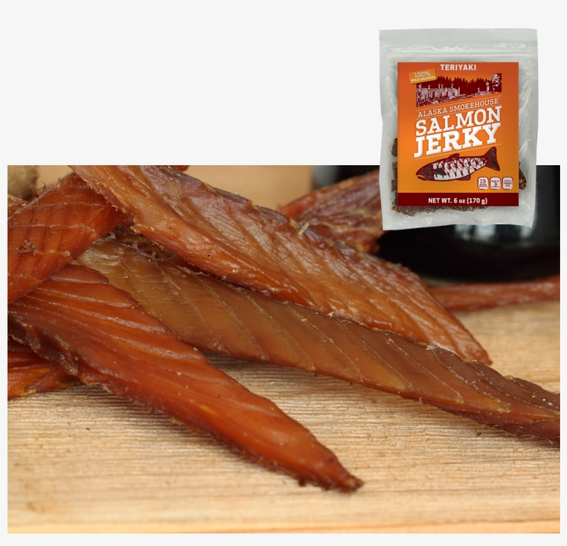 6 Oz Teriyaki Salmon Jerky - Beef Jerky, transparent png #5967020