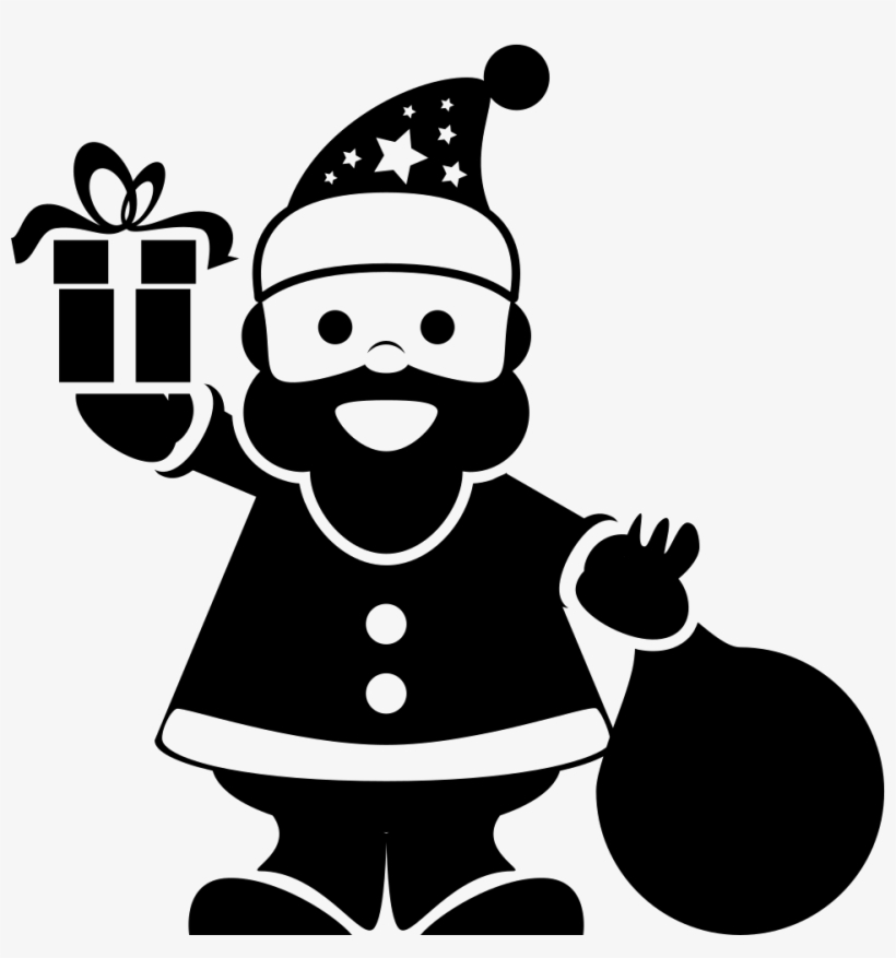 Png File - Silueta De Santa Claus, transparent png #5968327