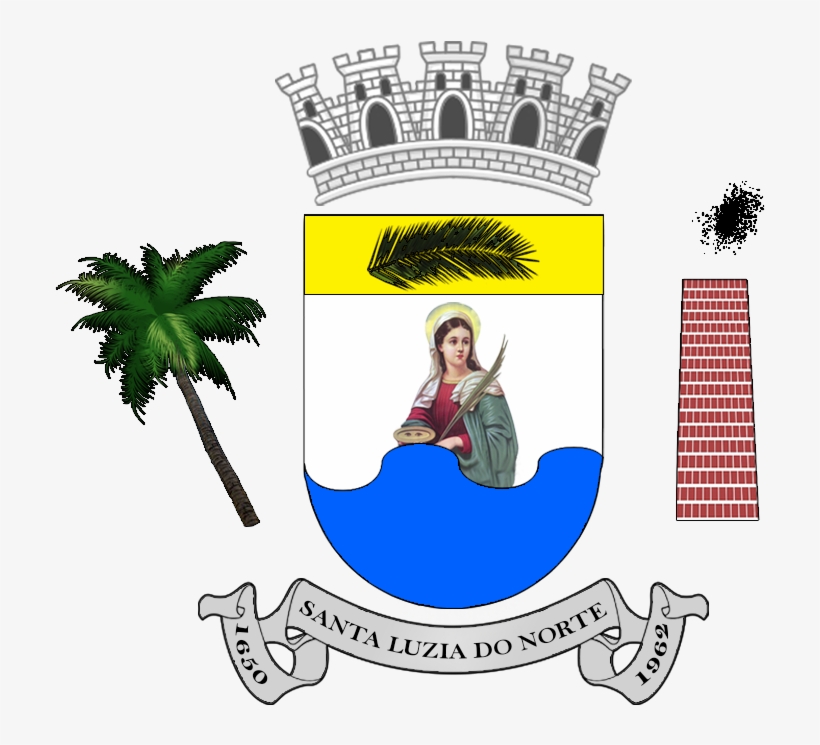 Brasão De Santa Luzia Do Norte - Brasao Santa Luzia Do Norte Al, transparent png #5968385