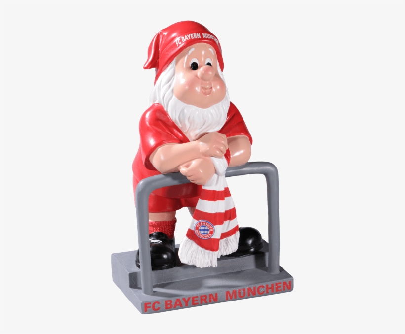 Garden Gnome - Fc Bayern Gartenzwerg Stehplatz - Rot, transparent png #5968680