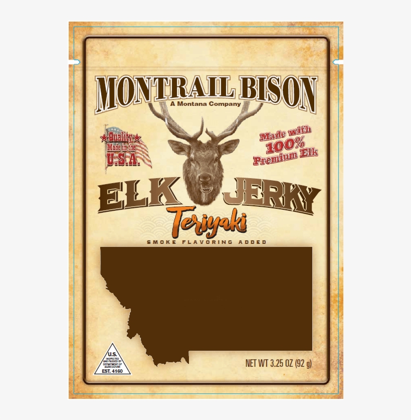 Teriyaki Elk Jerky - Elk, transparent png #5968995