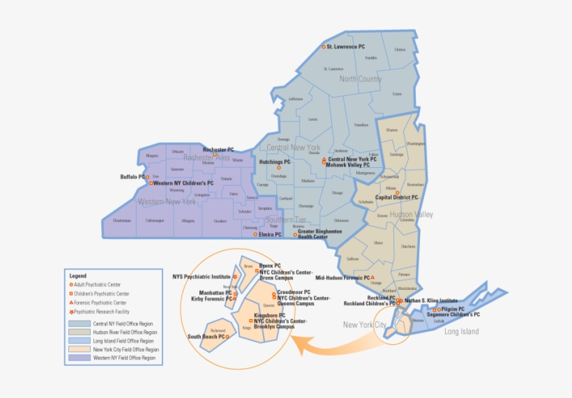 New York - Nys Office Of Mental Health Facilities, transparent png #5969852