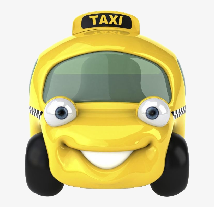 Yellow Cab In Mountain View - Taxi Clipart, transparent png #5970006