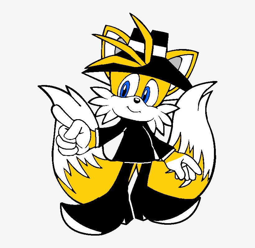 Miles Prower As Black Spy From Spy Vs Spy - Video Game, transparent png #5970238