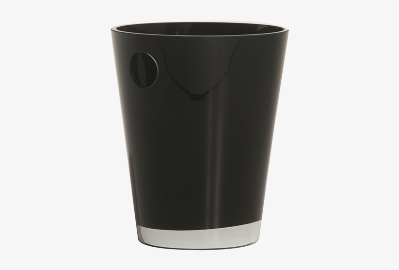Champagne Bucket Black Glass Ø 20 X 25 Cm - Glass, transparent png #5970859