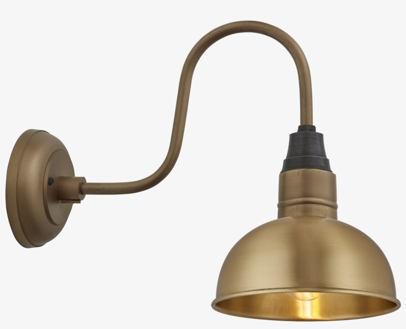 Swan Neck Dome Wall Light - Sconce, transparent png #5971665