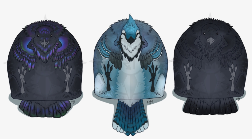 A Squishable Corvid Trio - Illustration, transparent png #5972360