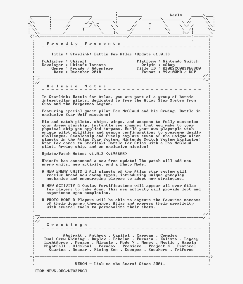 Starlink Battle For Atlas Update V1 - Police Report In Original, transparent png #5972668
