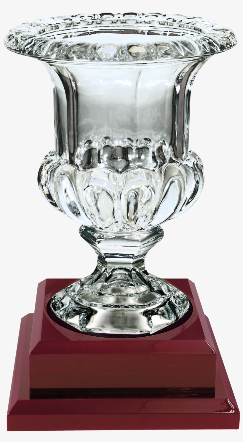 13″ Royal Glass Bowl With Rosewood Finish Base, transparent png #5973041