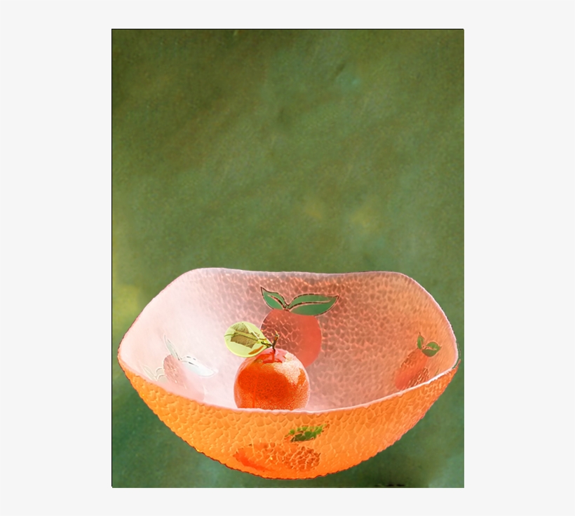Orange Carnival Glass Bowl - Carnival Glass, transparent png #5973408