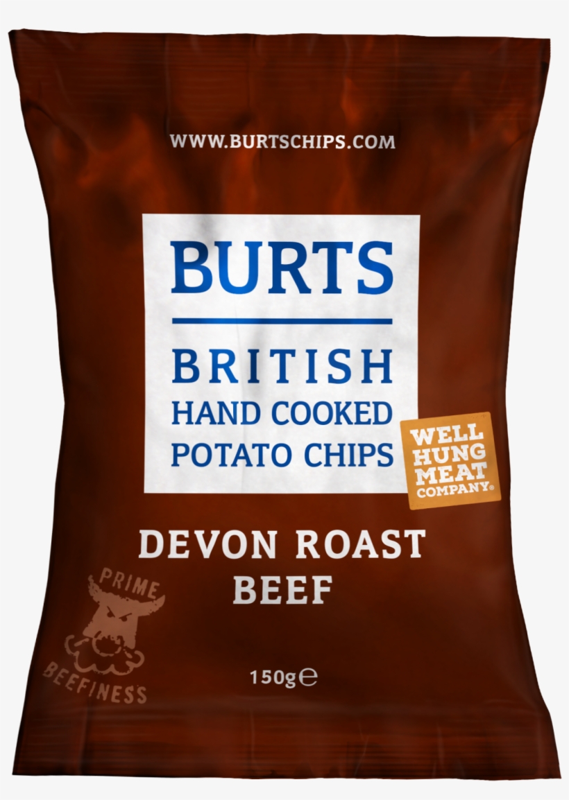 Burts British Hand Cooked Potato Chips Sea Salt 40g, transparent png #5973586