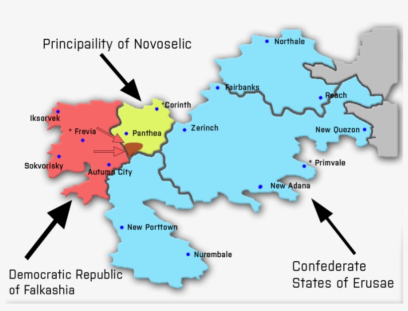 Current Situation In The Western Parts Of The Verusean - Map, transparent png #5973696