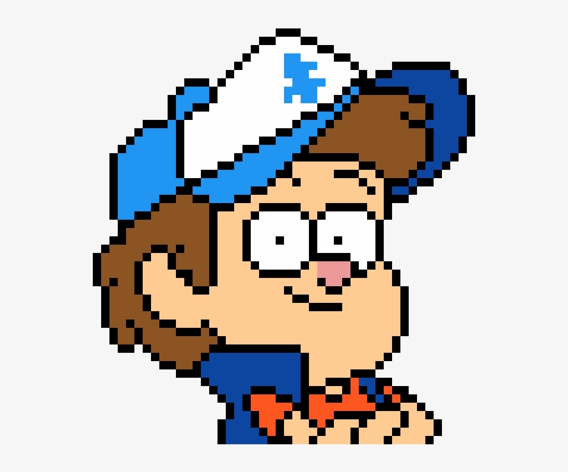Dipper - Mabel Gravity Falls Pixel Art, transparent png #5975211