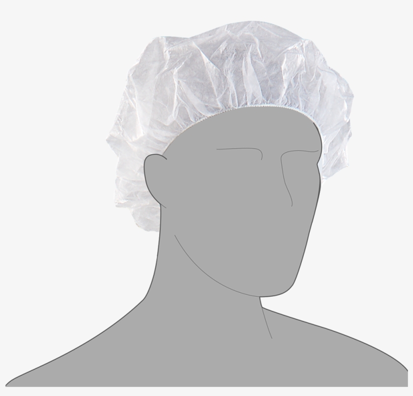 Industrial & Catering Headwear Range - Bouffant Cap White, transparent png #5975831