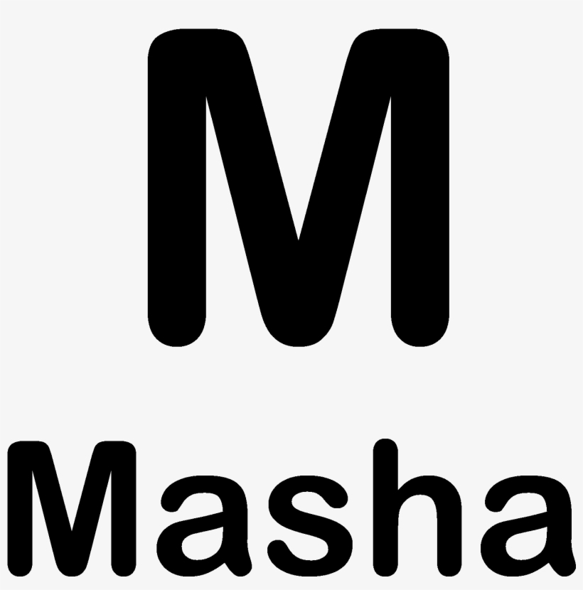 M Is For Masha Shirts - Black-and-white, transparent png #5977037