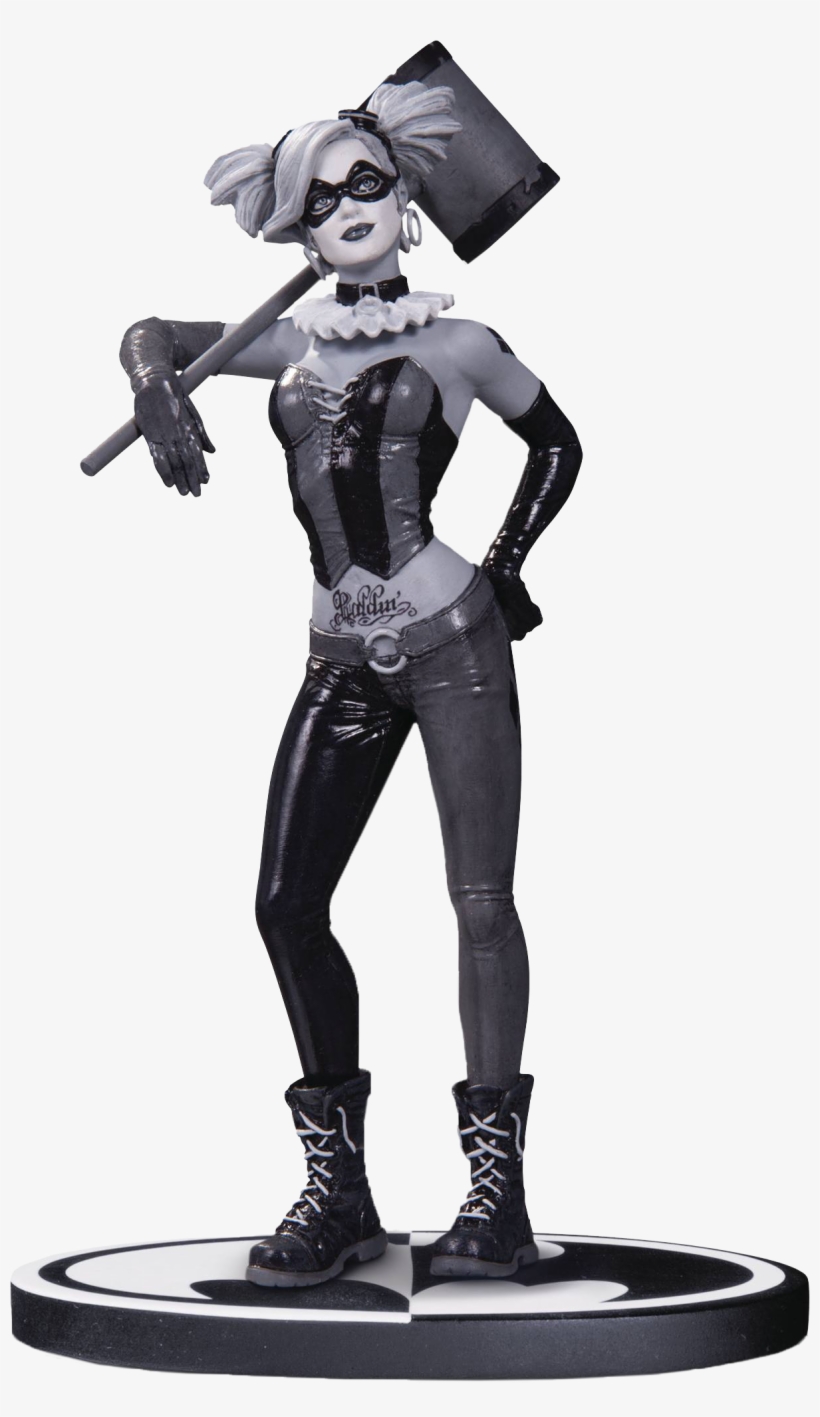 Black And White Harley Quinn Statue By Lee Bermejo - Batman Black & White Harley Quinn Statue, transparent png #5977907
