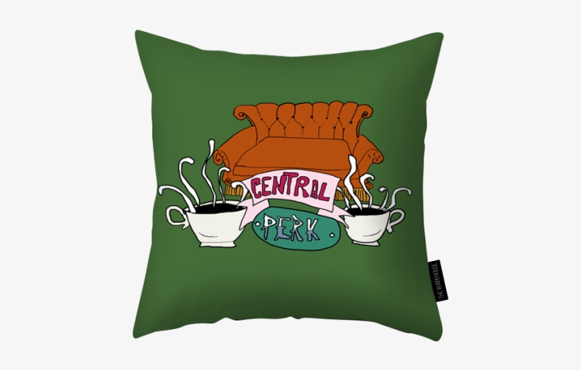 Central Perk Printed Pillow - Haq Se Single, transparent png #5979626