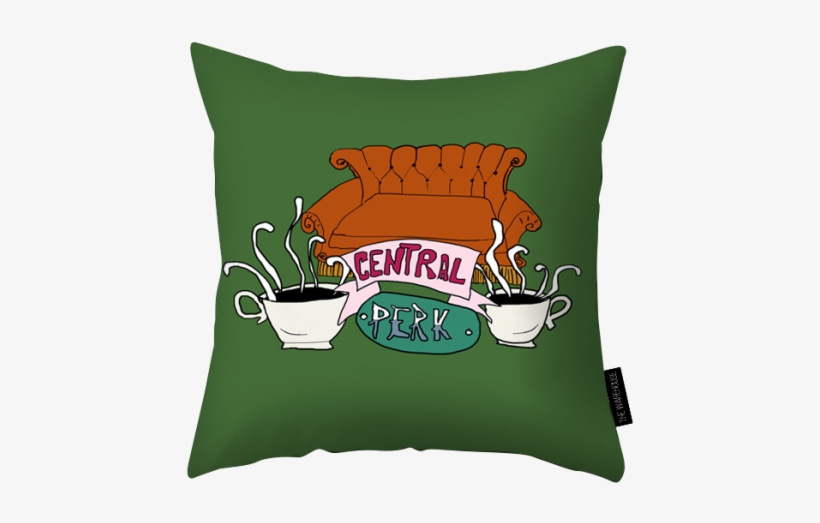 Central Perk Printed Pillow - Haq Se Single, transparent png #5979626