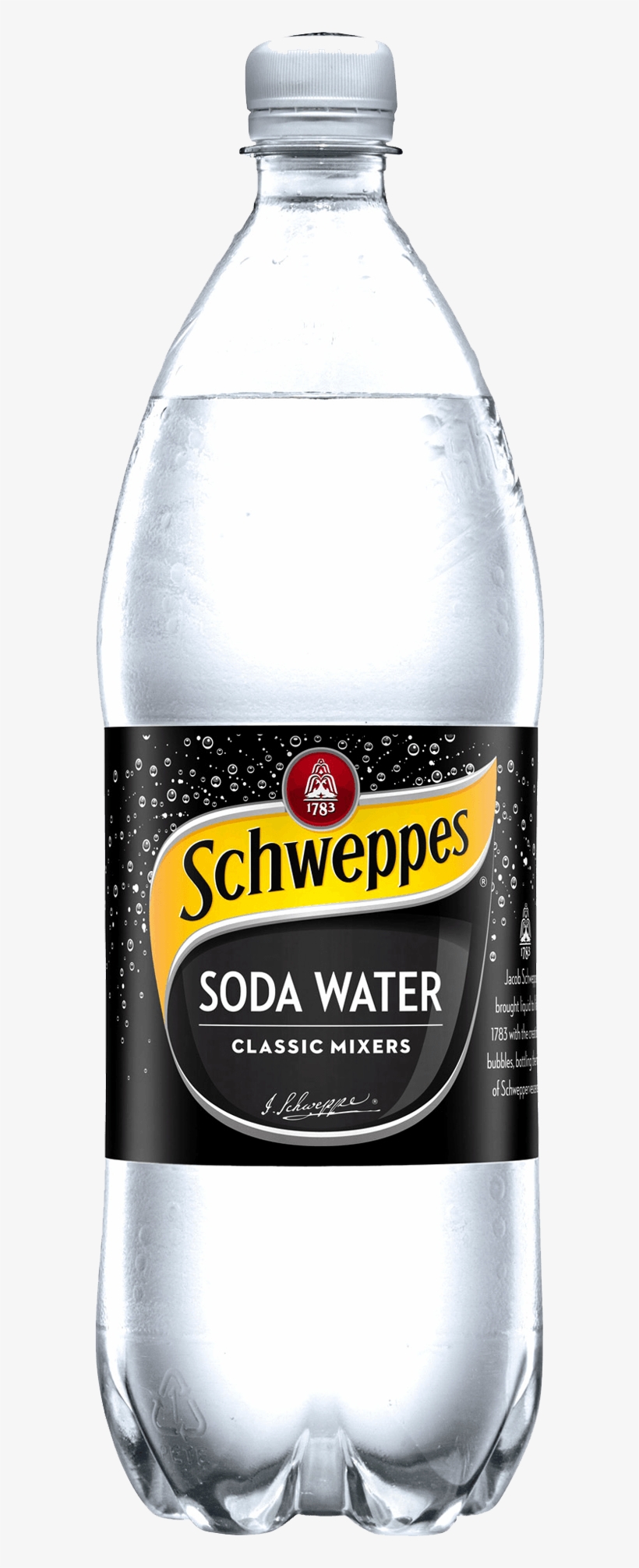 Schweppes Soda Water - Soda Water Pet Bottle, transparent png #5980873