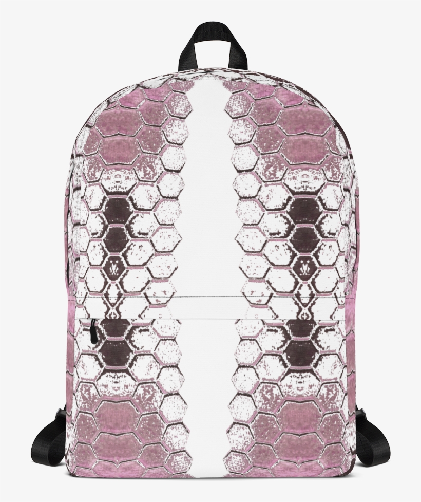 Honeycomb Blast In Pink Backpack By Ventcri - Backpack, transparent png #5981103