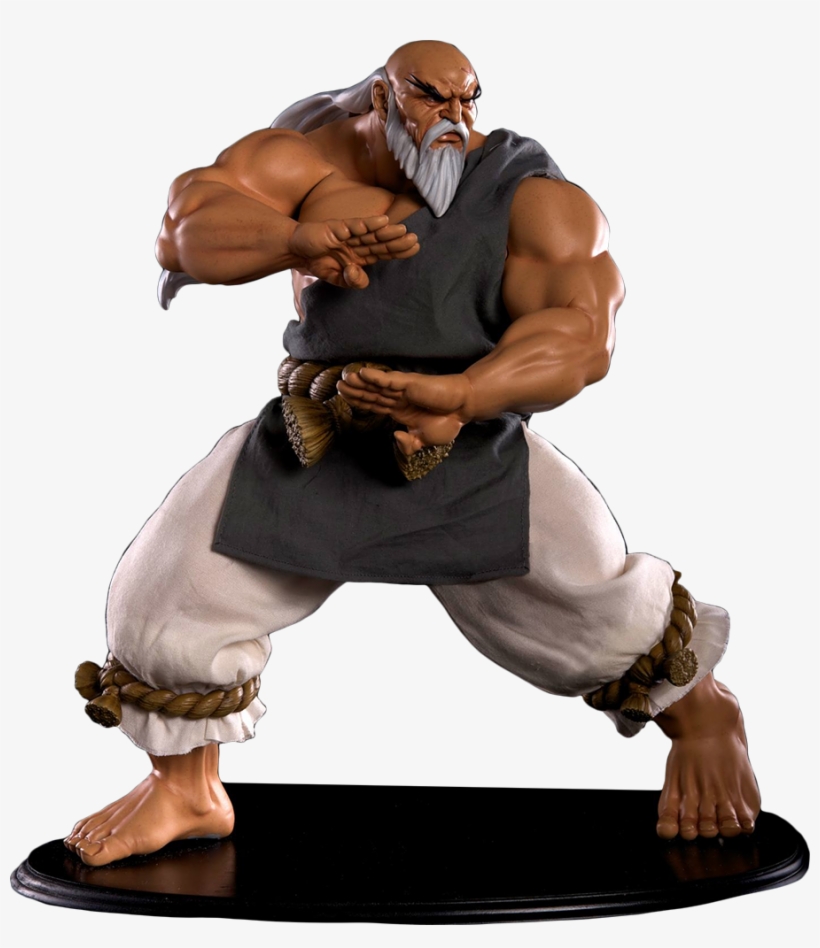 Gouken Mixed Media 1/4 Scale Statue - Street Fighter: 1/4-scale Gouken Statue, transparent png #5981454