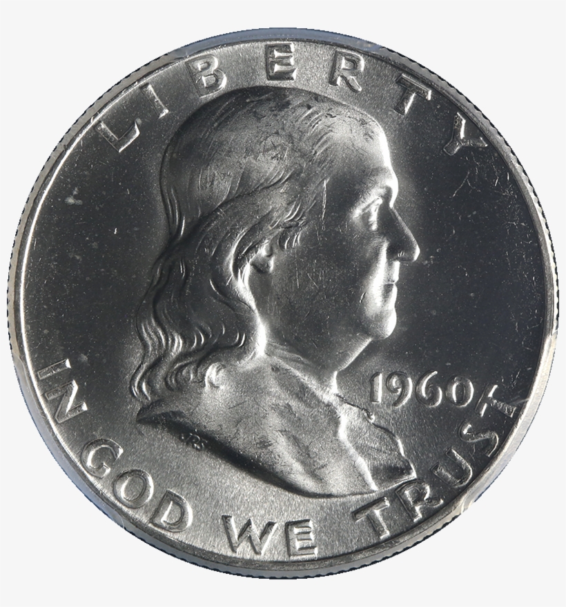 This Original 1960-p Franklin Half Dollar Has Superb, transparent png #5981564