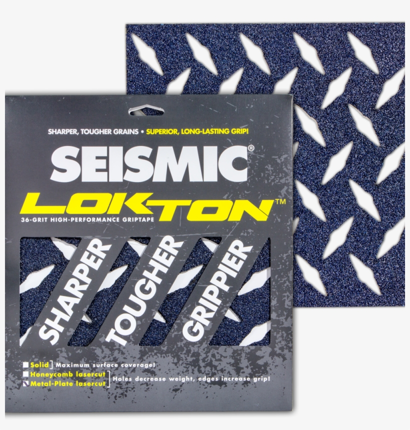 Seismic Lokton Griptape Sheets - Metal Plate, transparent png #5981869