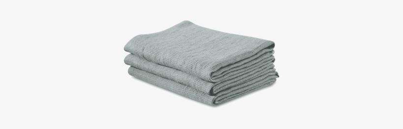 Celadon Green Linen Honeycomb Towel, transparent png #5981914