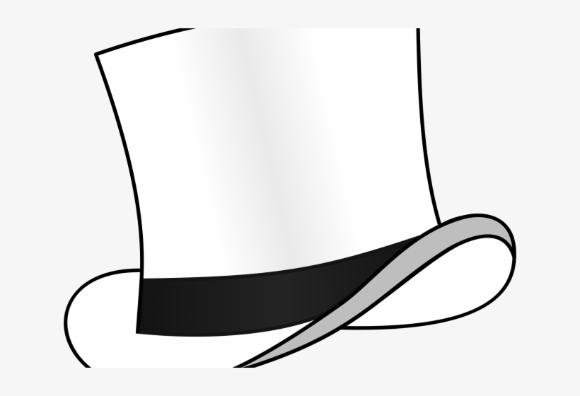 Top Hat Clipart Orange - Clip Art White Top Hat, transparent png #5982039