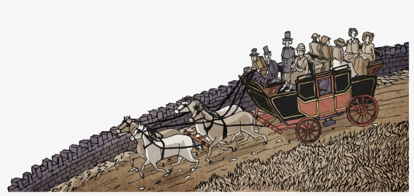 Stagecoach A Coach Could Carry As Many As Sixteen Passengers - Comet Stagecoach, transparent png #5982769