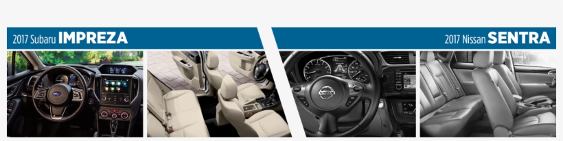 2017 Subaru Impreza Vs 2017 Nissan Sentra Interior - Steering Wheel, transparent png #5982976
