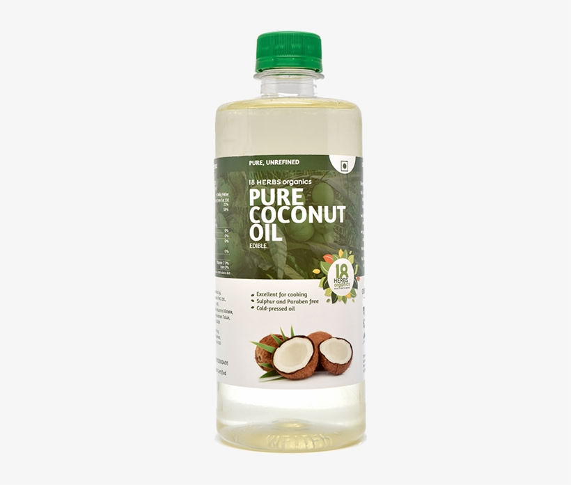 Coconut Oil Png Clip Art Freeuse Stock - 18 Herbs Coconut Oil, transparent png #5982978