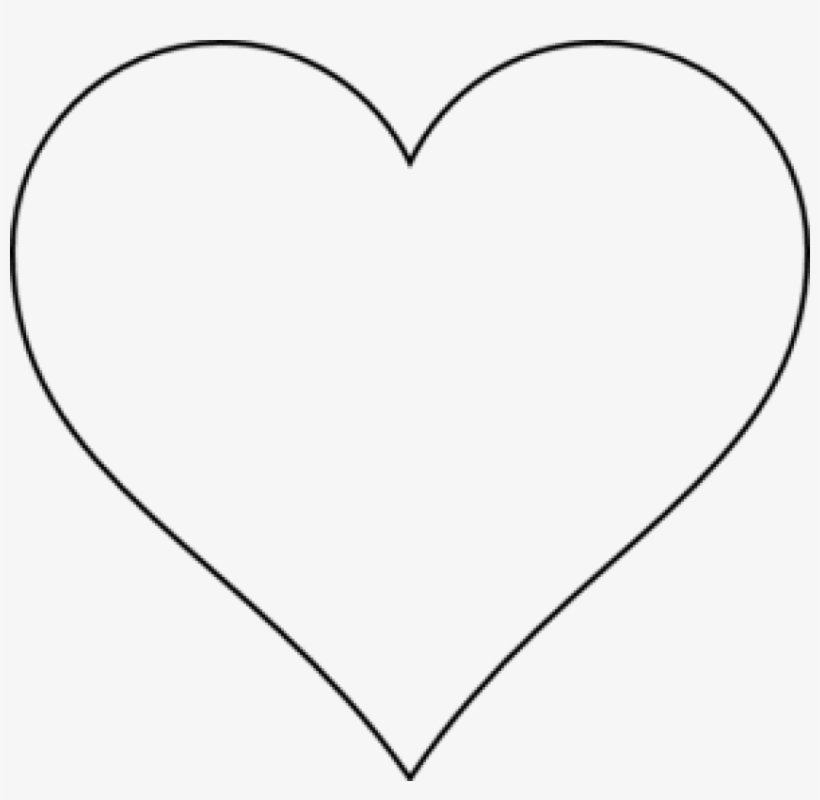 Heart Line Art Png - Heart Outline, transparent png #5983023