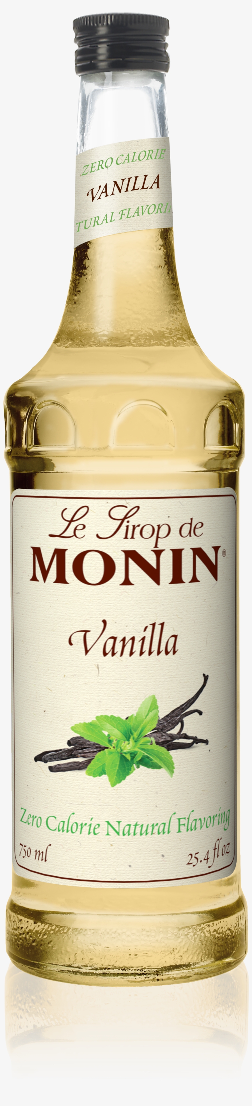 750 Ml Zero Calorie Natural Vanilla - Monin Amaretto Syrup 750 Ml, transparent png #5983192