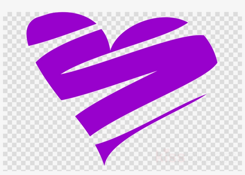 Png Purple Clipart Purple Heart Clip Art, transparent png #5983259