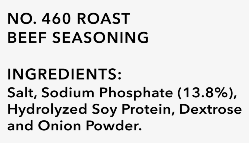 460 Roast Beef Seasoning - Seasoning, transparent png #5983494