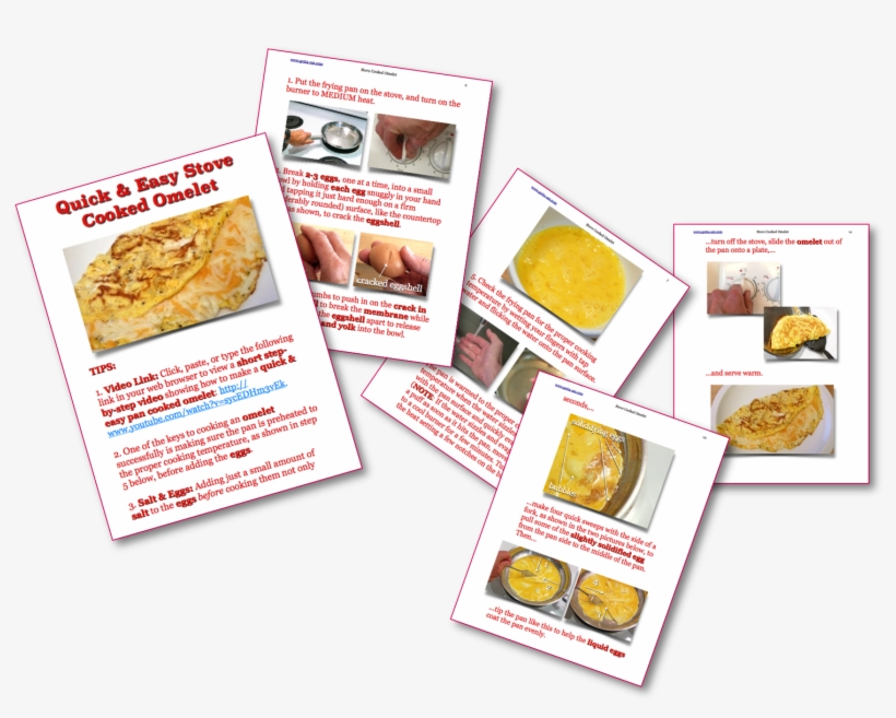 Quick & Easy Stove Cooked Omelet Picture Book Recipe - Cookbook, transparent png #5983663