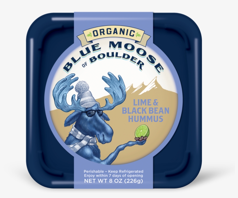 Organic Lime & Black Bean Hummus - Blue Moose Hummus, transparent png #5984427