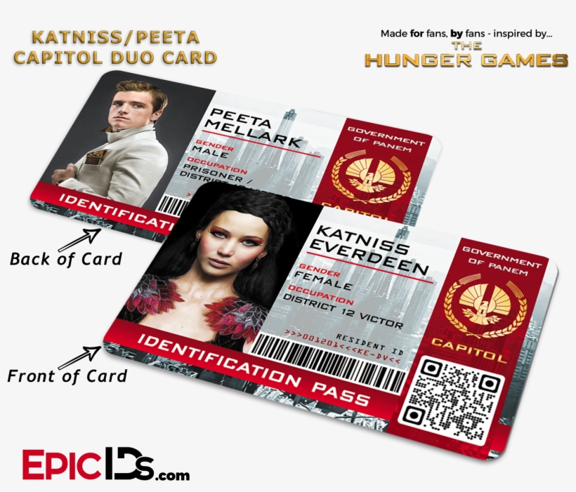 The Hunger Games Inspired Capitol Identification Card - Hunger Games The Peacekeepers, transparent png #5985128